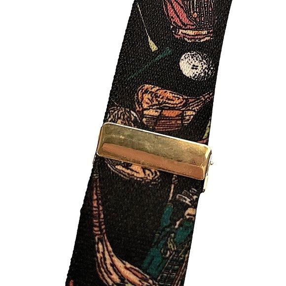PELICAN USA Golf Motif Elasticized Button On Braces Suspenders - Picture 5 of 8